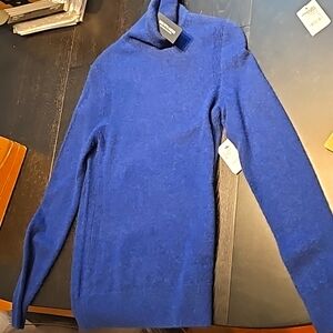 Saks Fifth Avenue Cashmere Navy Sweater X-Small